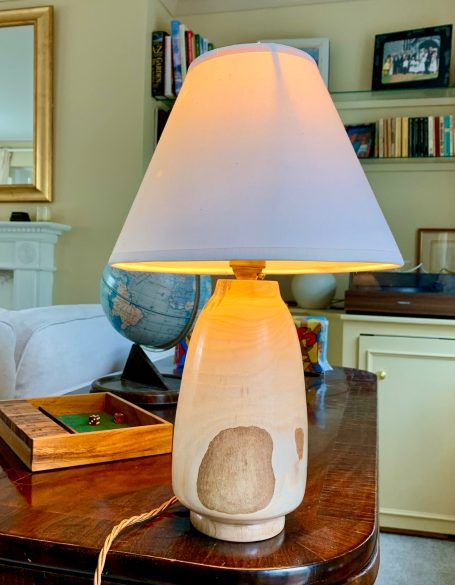 Lampstand, Walnut (client’s own)